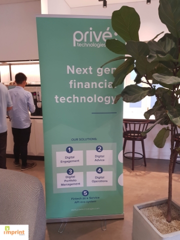 Prive pull up banner by Imprint Media