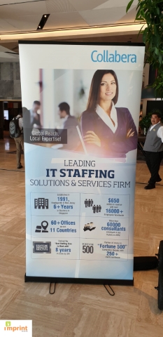 Collabera pull up banner by Imprint Media