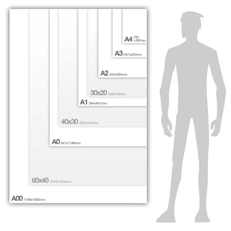 standard size of poster board